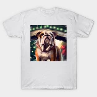 Cute Bulldog Drawing T-Shirt